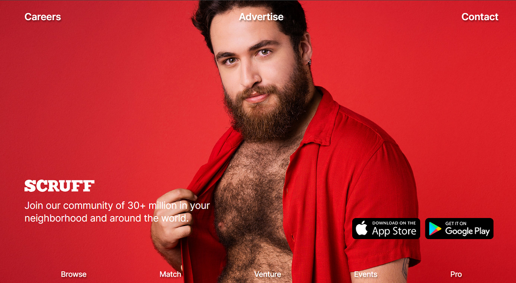 Scruff website main page