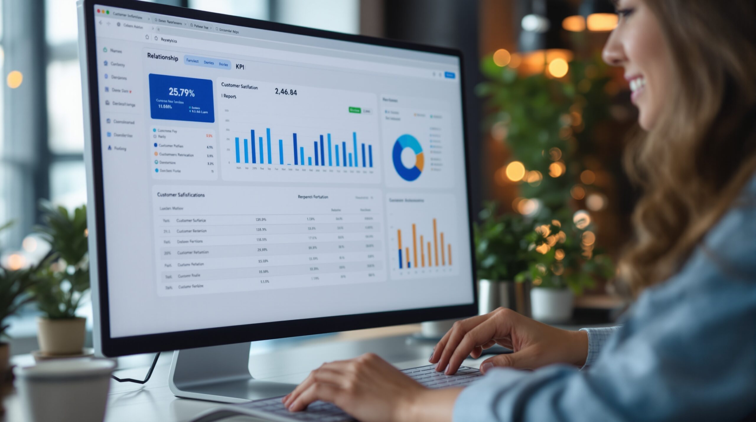 KPI report used to track customer satisfaction retention and repeat engagement